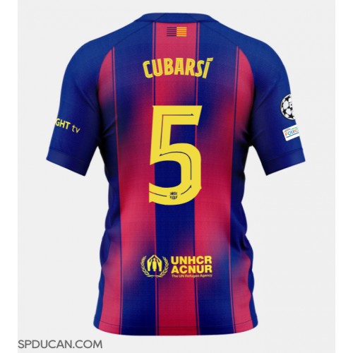 Muški Nogometni Dres Barcelona Pau Cubarsi #5 Domaci 2025-26 Kratak Rukav